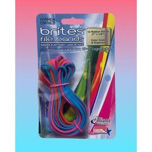 Brites File Bands 12 Pack 7" x 1/8"
